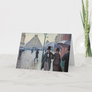 Tarjeta Gustave Caillebotte - Calle de París; Día lluvioso