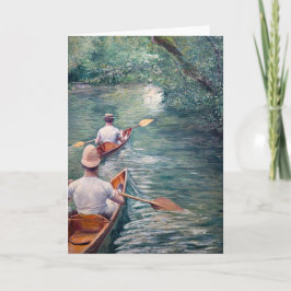 Tarjeta Gustave Caillebotte - Canoes on the Yerres