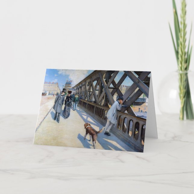 Tarjeta Gustave Caillebotte - El Puente de Europa (Anverso)