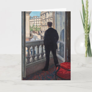 Tarjeta Gustave Caillebotte - Hombre en la ventana
