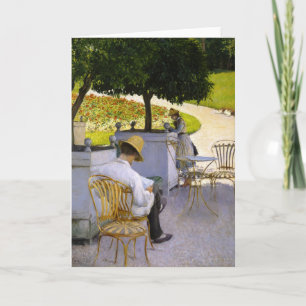 Tarjeta Gustave Caillebotte - Los árboles Naranjas