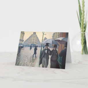 Tarjeta Gustave Caillebotte - París, un día lluvioso