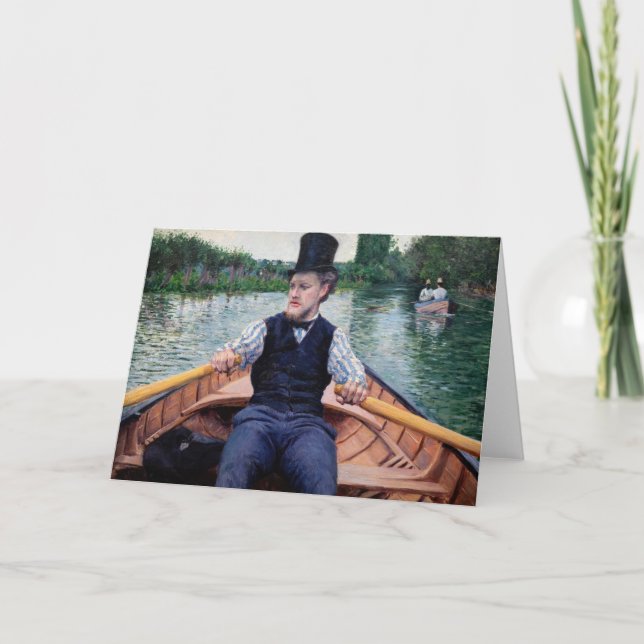 Tarjeta Gustave Caillebotte - Partie de barco (Anverso)