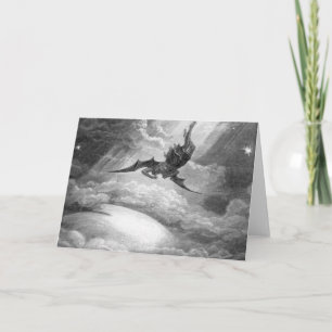 Tarjeta Gustave Dore Satan Del Paraíso Perdido Por John Mi