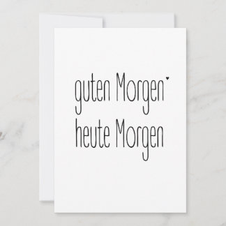 Tarjeta Guten Morgen Heute Morgen - card