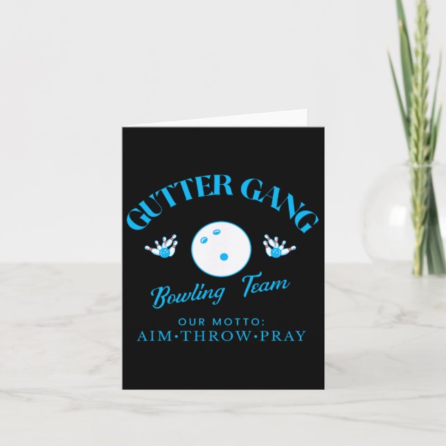 Tarjeta Gutter Gang Funny Bowling, nombre del equipo (Anverso)