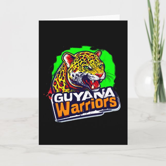 Tarjeta Guyana Warriors Patriotic Cricket  (Anverso)