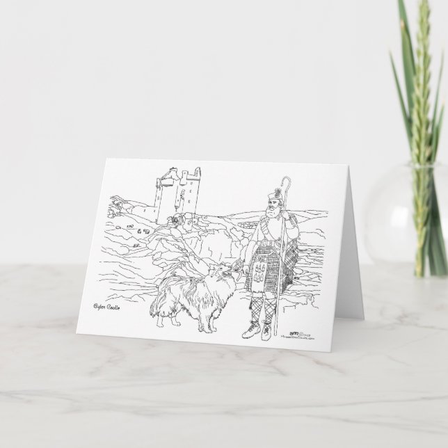 Tarjeta Gylen Castle Scotland (Anverso)