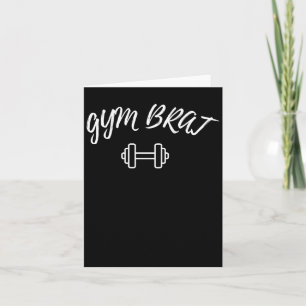 Tarjeta Gym Brat _ Gráfica de entrenamiento motivacional F