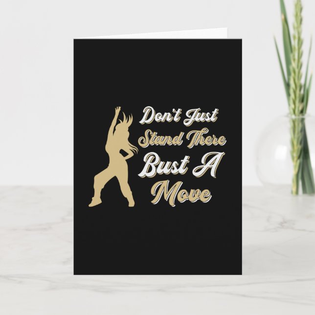 Tarjeta Gym Fitness Bailar baile Baile Deporte Idea (Anverso)