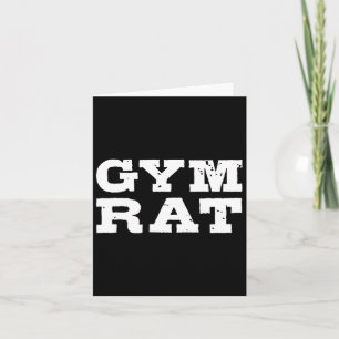Tarjeta Gym Rat Funny Bodybuilding Workup 1