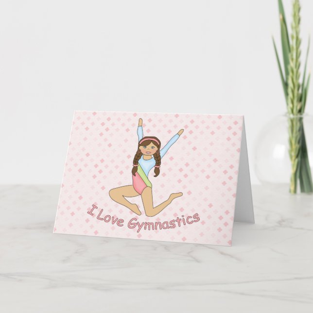 Tarjeta Gymnastics Brunette (Anverso)
