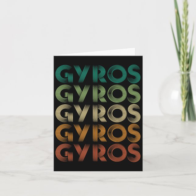 Tarjeta Gyros Grecia Pie griega Malaka (Anverso)
