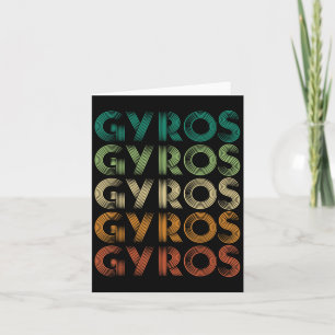 Tarjeta Gyros Grecia Pie griega Malaka
