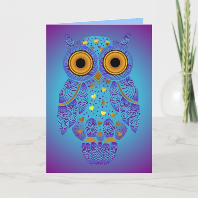 Tarjeta H00t Owl Blues Blank (Anverso)