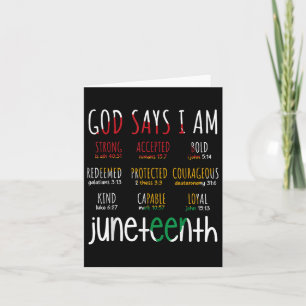 Tarjeta H444 Diecinueve Dios dice que soy biblia contra re
