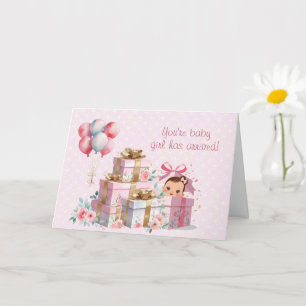 Tarjeta Ha Llegado Tu Bebé Niña