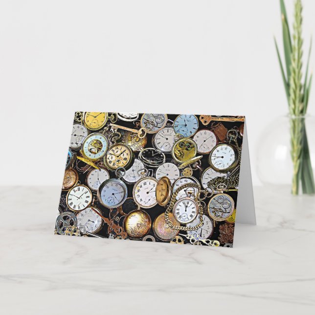 Tarjeta Ha pasado demasiado tiempo, Srta. You Pocketwatche (Anverso)