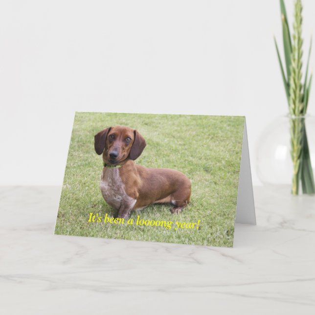 Tarjeta Ha sido un año largo (Anverso)