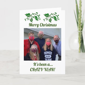Tarjeta Ha sido un año LOCO para la pandilla con foto