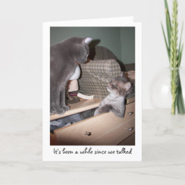 Tarjeta Ha sido un rato desde que hablamos