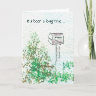 Tarjeta Ha sido un rato largo…