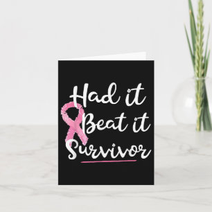 Tarjeta ¿Ha Sido Vencido Superviviente De Ti Cinta Rosa Cá