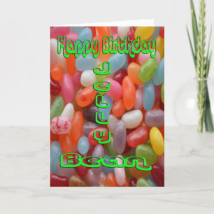 Tarjeta Haba de jalea del feliz cumpleaños