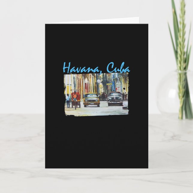 Tarjeta Habana viejo Cuba (Anverso)