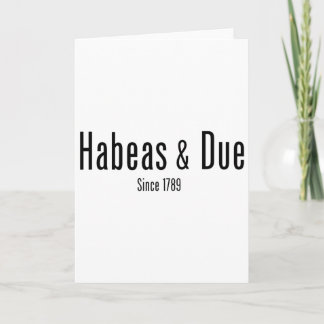Tarjeta Hábeas Corpus Debido Proceso Desde 1789 Constituci