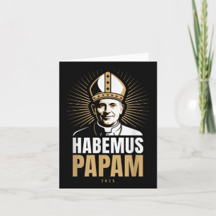 Tarjeta Habemus Papam 2025 Elecciones del Papa Roma Vatica