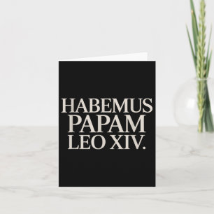 Tarjeta Habemus Papam Leo Xiv. Papa