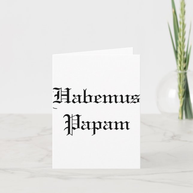 Tarjeta Habemus Papam New Pe  (Anverso)