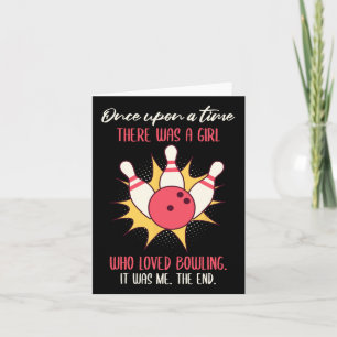 Tarjeta Había Un Chica A Quien Le Encantaba Bowling Bowler