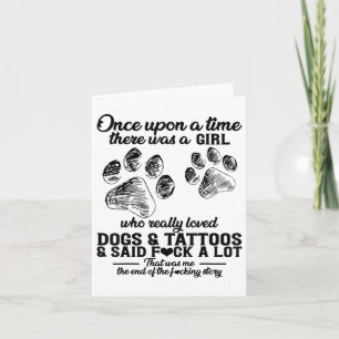 Tarjeta Había Un Chica Que Realmente Amaba A Los Perros Y 