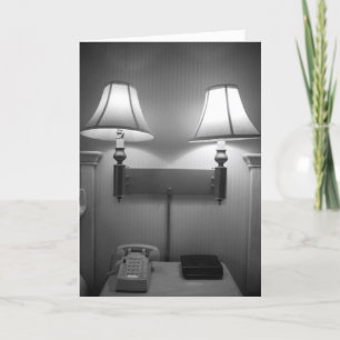 Tarjeta "Habitación del hotel Black & White Duluth" Tarjet