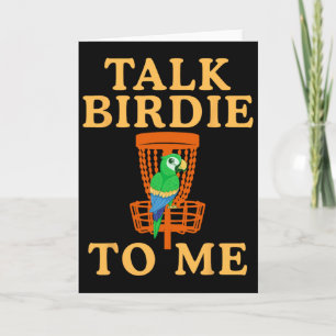 Tarjeta Háblame de Pájaros Disc Golf Parrot Gráfico Divert