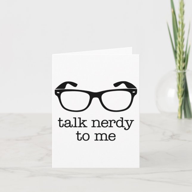 Tarjeta Háblame en Nerd  (Anverso)