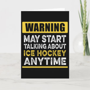 Tarjeta Hablando de hockey sobre hielo en cualquier moment