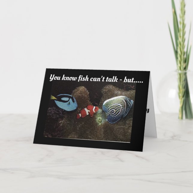 TARJETA *HABLANDO DE PESCADO* DIGA "FELIZ DÍA DE LA MADRE" (Anverso)