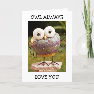 TARJETA HABLANDO OWL=OWL SIEMPRE TE AMO LOS DESEOS DEL CUM