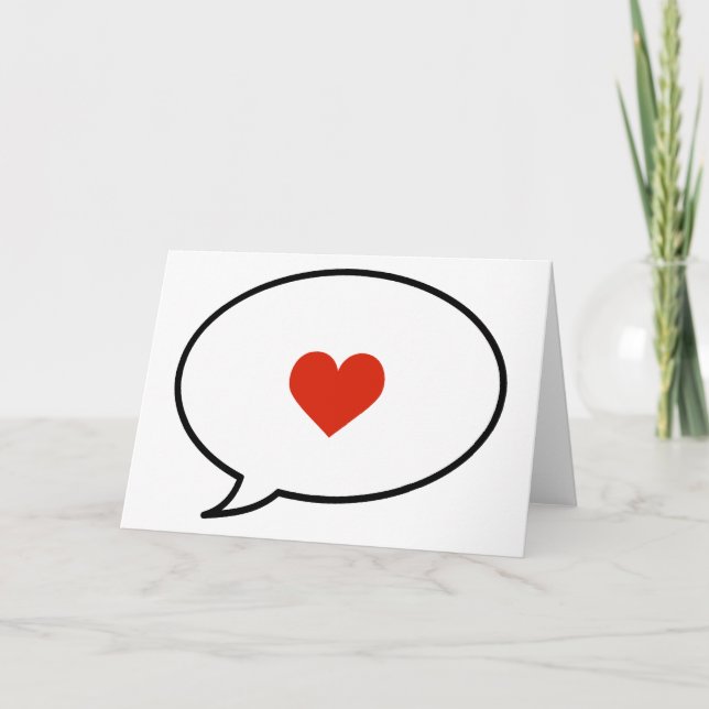 Tarjeta Hablar de amor (Anverso)