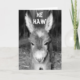 TARJETA HABLAR DE DONKEY HEW ES FELIZ DESEOS DE CUMPLEAÑOS