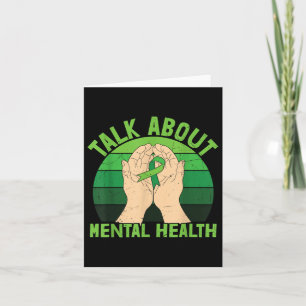 Tarjeta Hablar De La Conciencia Sobre La Salud Mental Retr