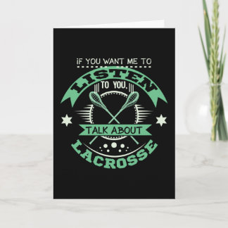 Tarjeta Hablar de Lacrosse