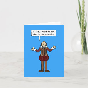 Tarjeta Hablar nacional como el Día de Shakespeare 23 de a