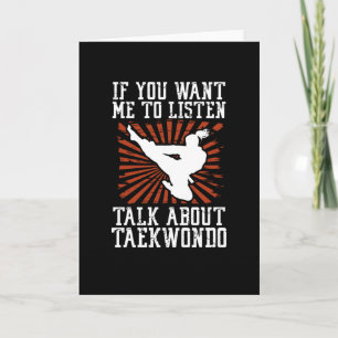 Tarjeta Hablar sobre taekwondo