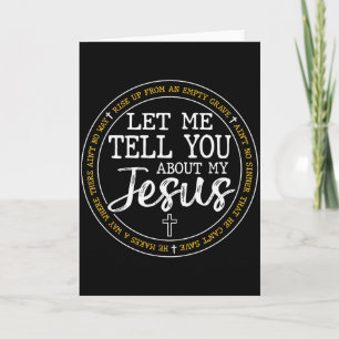 Tarjeta Hábleme sobre mi Jesús Dios Fe Religiosa