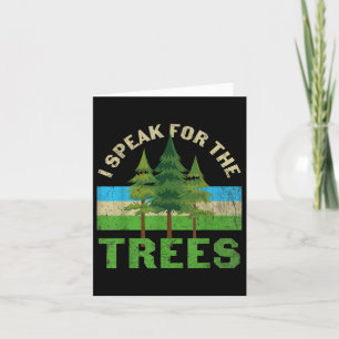 Tarjeta Hablo Por Los Árboles Camisas Tierra Ambiental