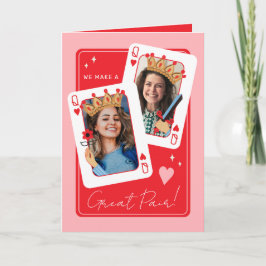 Tarjeta Hacemos una gran pareja de día de San Valentín de